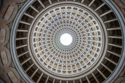 Directly below shot of historic building