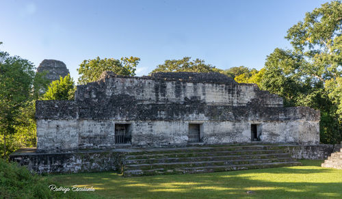 Built structure against clear sky