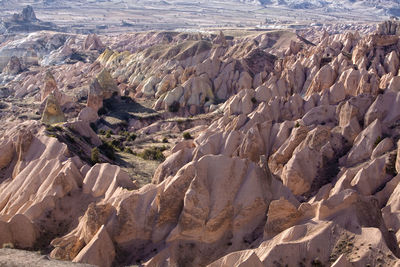 High angle view of rocks