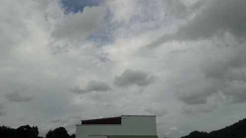 Low angle view of cloudy sky