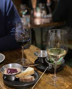 Food on table in restaurant