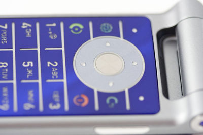 Close-up of mobile phone keypad