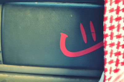 Close-up of red object