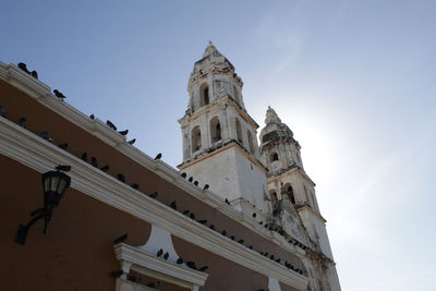 Low angle view of building against sky