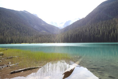 Scenic view of lake against mountains