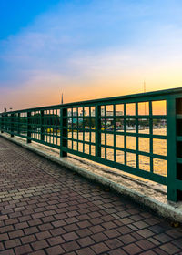 View of bridge against sky during sunset