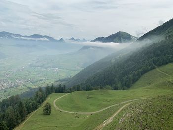 Scenic view of landscape against sky