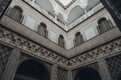 Low angle view of historical building