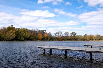 Pier on lake