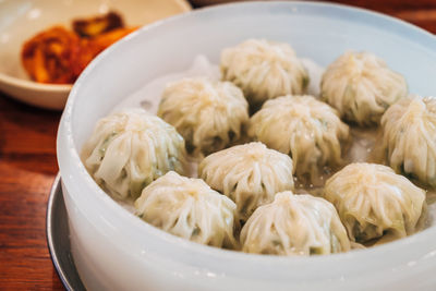 Close-up of chinese dumplings