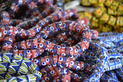 African jewerly made from colourful beads