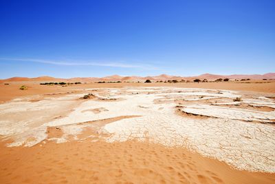Landscape view over desert