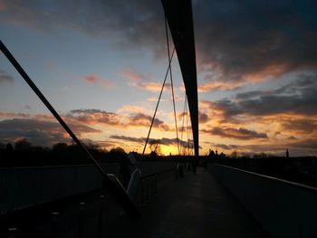 View of bridge against sky during sunset