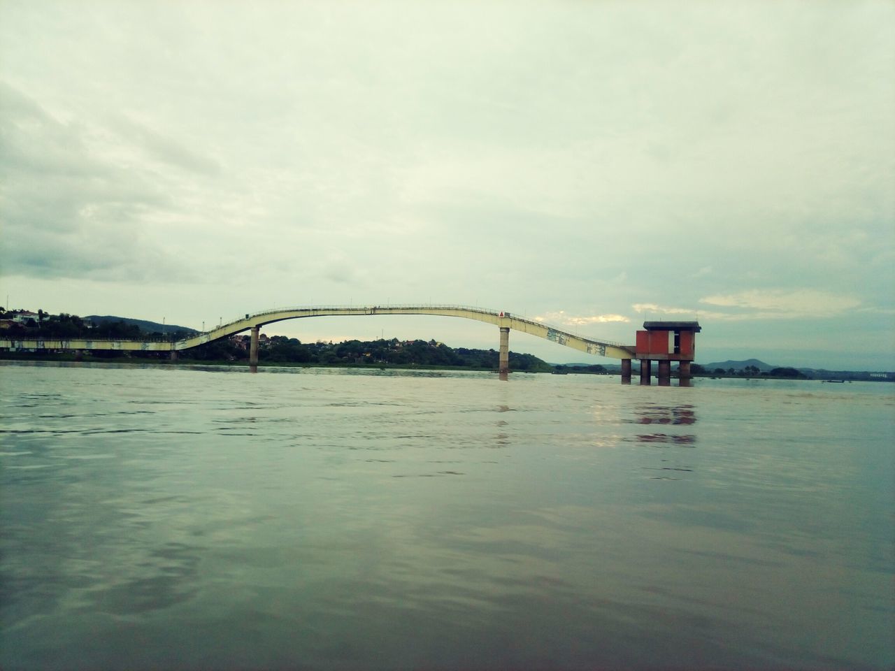 VIEW OF BRIDGE OVER RIVER