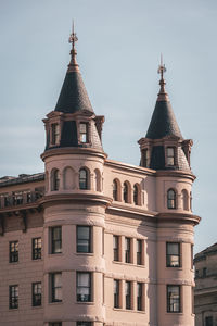 Low angle view of building against sky