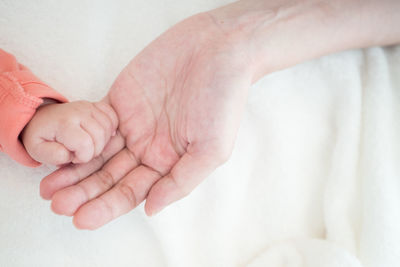 Close-up of hands