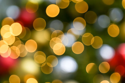 Defocused image of illuminated lights