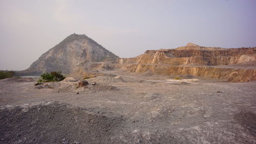 Rock formations in desert