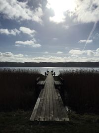 Pier on lake