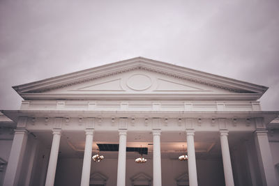 Low angle view of building against sky