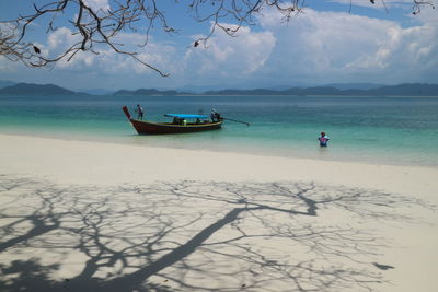 Scenic view of sea against sky