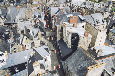 High angle view of townscape