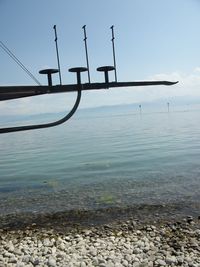 Close-up of sea against sky