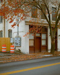 Road by building