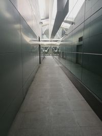 Empty corridor of building