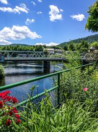 Scenic view of river against sky