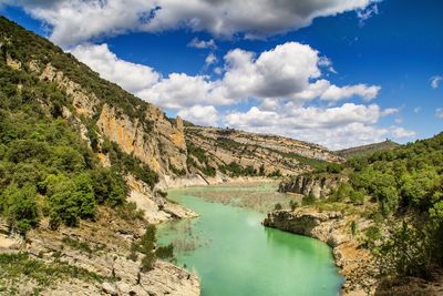 Panoramic view of landscape against sky