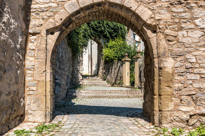 Entrance of historic building