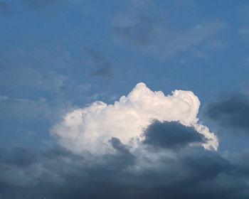 Low angle view of clouds in sky