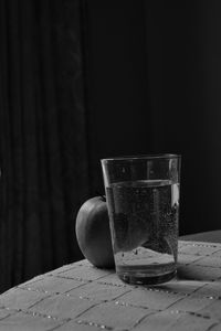 Close-up of drink in glass on table