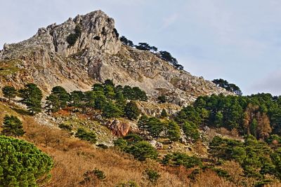 Scenic view of mountain against sky