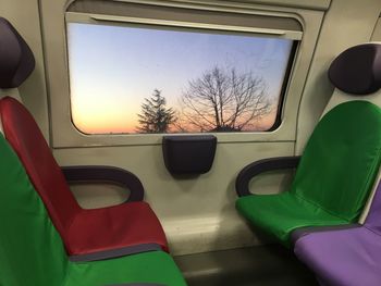 Interior of train