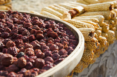 Close-up of fruits for sale in market