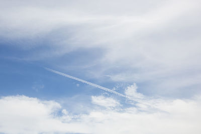 Low angle view of cloudy sky