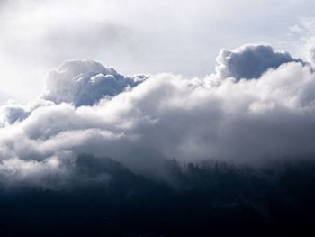 Low angle view of clouds in sky