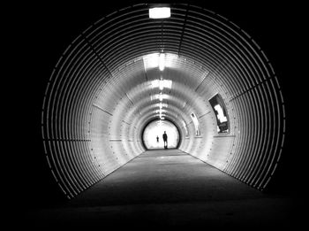 Illuminated tunnel