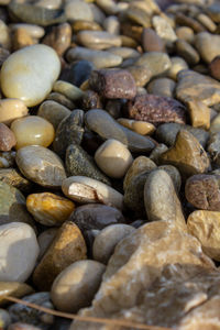 Full frame shot of pebbles