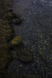 Close-up of sand on beach