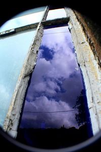 Low angle view of built structure against sky