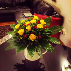 Close-up of flowers in vase