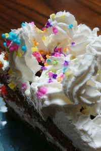 Close-up of pastry