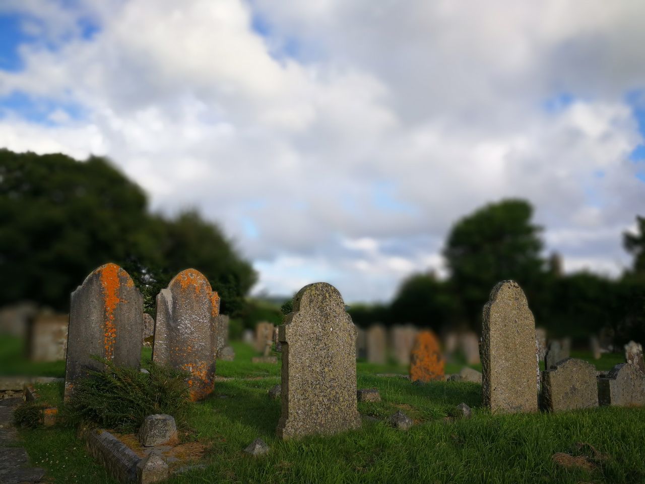 VIEW OF CEMETERY AGAINST SKY