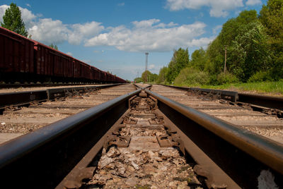 Railroad station platform