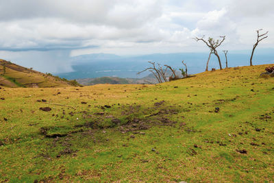 Storm clouds over valley at west pokot, kenya