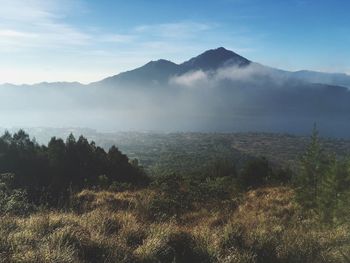 Scenic view of landscape against sky