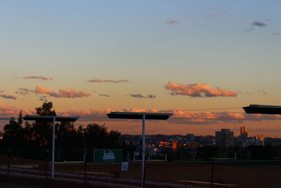 Scenic view of orange sky at sunset